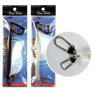 안전줄 씨타임 2중 고리 스프링줄 안전고리 분실방지 1m