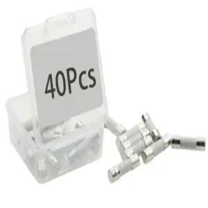 T2AL250V 2A 슬로우 블로우 세라믹 퓨즈 2암페어 250볼트 630mm 지연 024인치 118인치 퓨즈40Pcs 시간