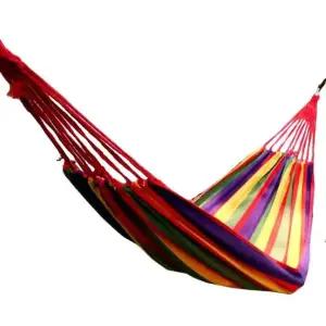 줄무늬 그물침대 캔버스원단 해먹 천 캠핑 그네