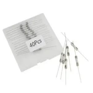 T2AL250V 2A 퓨즈 슬로우 블로우 520mm 시간 지연 250V 퓨즈40Pcs 2암페어 078 리드 세라믹 02