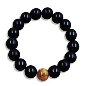 [라일리쥬얼리] Rly 흑요석 염주 14mm 불교염주 소원염주 반야심경