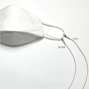여성 마스크스트랩 줄 패션 아이템 도금 메탈 실버 tXX5+1yQY