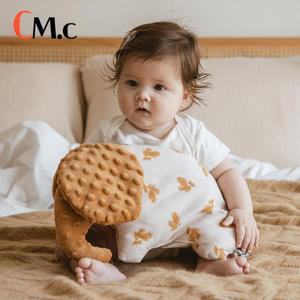 수유쿠션아기 베개, 신생아 수면 컴포트 보안 코끼리 귀 잎 디자인, 방 장식 쿠션, 머리