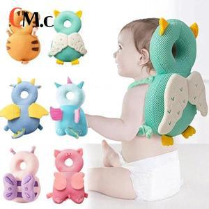 수유쿠션유아 머리 보호대 안전 패드 쿠션 등 부상 방지, 천사 꿀벌 만화 베개, 1-3T