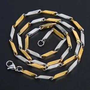 [라일리쥬얼리] Rly (골드+실버) 남자목걸이 패션목걸이 힙합목걸이