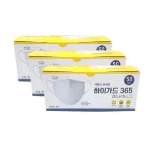 아텍스 하이가드 365 마스크 성인용 50개입 x 3개