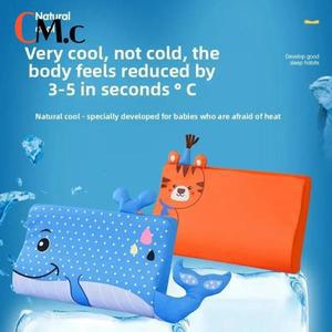 수유쿠션여름 아기 베개 거품 침대 통기성 느린 리바운드 만화 목 간호 쿠션