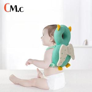 수유쿠션인체공학적 아기 머리 보호대 이중 쿠션 (탈부착 커버 포함, 신생아~2세, 조절 가능한 안전 스트랩