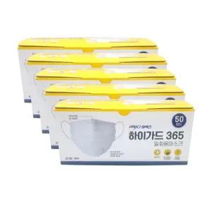 아텍스 하이가드 365 마스크 성인용 50개입 x 5개