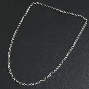 [라일리쥬얼리] Rly (3mm) 남자 여자목걸이 체인목걸이 은목걸이
