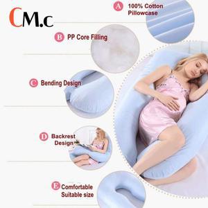 수유쿠션PANGDUBE 임신 베개 130*70cm 한 여성을위한 잠자는 허리 간호 모유 쿠션