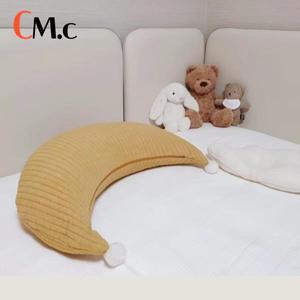 수유쿠션신생아 모유 베개, 달 침대 쿠션, 면 어린이 장식