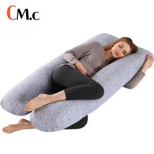 수유쿠션여성용 Materbity 베개 코튼 컬러 매칭 이동식 빨 수있는 U 자형 허리 지원 쿠션 출산 바디