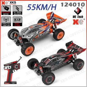 XKS Wltoys 124010 1/12 4WD RC카 - 55km/h 레이싱 드리프트 550 모터 2.4G 오프로드 전동 완구