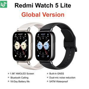 글로벌 버전 샤오미 레드미 워치 5 라이트 1.96인치 AMOLED 18일 배터리 수명 내장 GNSS 150+ 모드 스마트