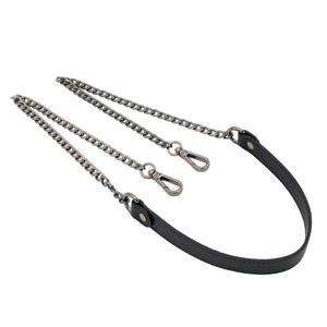 블랙 리치 토트 숄더 겸 크로스백 가죽 스트랩 가방 리필 DIY 핸드메이드