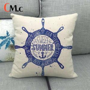 수유쿠션해상 요소: 방향타 및 나침반 디지털 인쇄 자동차 소파용 짧은 플러시 베개 커버 사무실 쿠션 홈