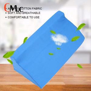 수유쿠션통기성 간호 쿠션 마비 환자 피부 친화적인 욕창 방지 관리 삼각형 패드(50 x 25 15cm)