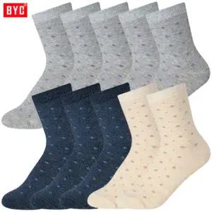 BYC프레쉬코튼향가공 여패션중목양말10켤레SWS1145