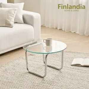 핀란디아 디아노 600 라운드 원형 강화유리 거실 소파 테이블 [착불]