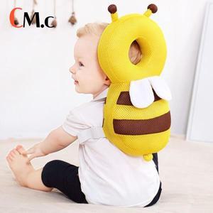 수유쿠션1PC 아기 머리 뒤 보호대 어린이 안전 베개 산책 배우기 만화 쿠션 가을 모자 운반