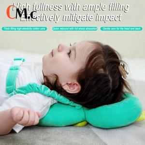 수유쿠션아기 머리 보호 베개 배낭 조절 가능한 스트랩 통기성 패딩 학습 중인 유아를 위한 낙상 방지 쿠션