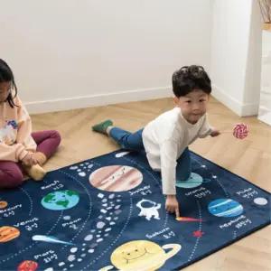 7살 남자 아이방 바닥깔개 지구달 관찰 우주행성매트 여아방 8살 어린이집 돌봄