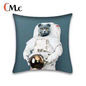 수유쿠션귀여운 고양이 베개 케이스 애니메이션 만화 동물 쿠션 커버 소파 홈 인테리어 사무실 45x45cm