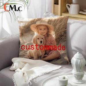 수유쿠션사용자 정의 그림 인쇄 쿠션 커버 애완 동물 생활 사진 다양한 크기의 100% 폴리 에스터