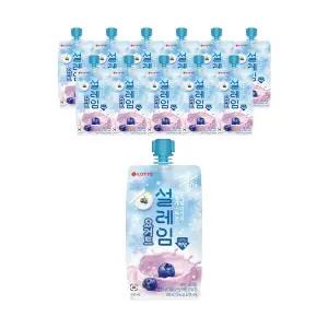 [슈팅냉동] 롯데웰푸드 설레임 요거트 저당 160ml, 12개