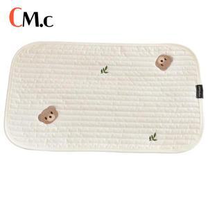 수유쿠션신생아 누비이불 순면 만화 자수 구름 베개, 0 키, 침 방지 쿠션, 아기 플랫