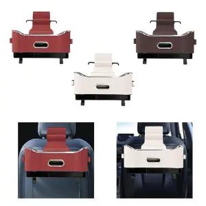 호환  다기능 자동차 뒷좌석 정리함 PU 가죽 파티션 수납 티슈 포켓 자동차 뒷좌석 보호용