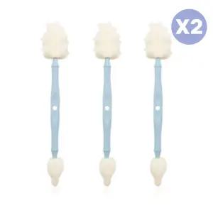 리에또 젖꼭지 젖병솔 텀블러 물병 2in1 블루 3P X2 BNS