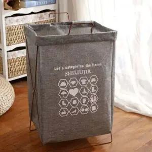패브릭 재활용 빨래 세탁 바구니 분리수거함