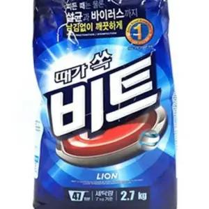 가루세제 2.7Kg 리필 파우치 1EA 빨래세제 세재