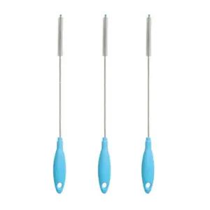 리에또 아기 빨대 세척솔 젖꼭지 젖병솔 블루 3P  BNS