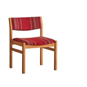 레트로 기능성 패브릭 식탁의자 편한 등받이 원목 카페체어 인테리어의자 윙체어 빈티지 레드