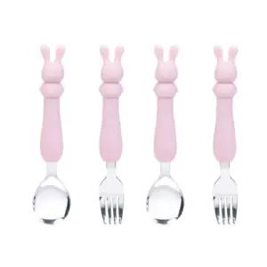 릴팡 유아 스푼 포크 세트 신학기 준비물 토끼 X 2개 BNS