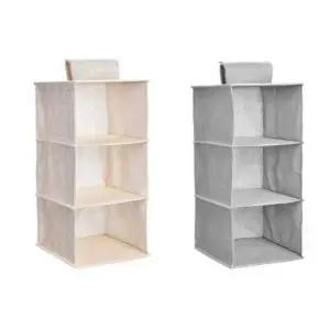 3단 부직포 정리함 가방보관걸이 가방정리함