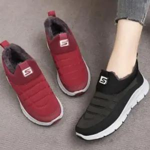 털단화 여성 방한화 기모신발 털신발