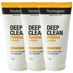 뉴트로지나 딥클린 포밍 클렌저 150g x3개 클렌징폼