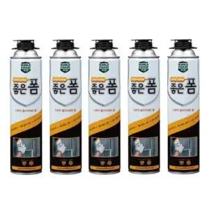 월드폼 건물외부 다목적 폴리 우레탄폼 스프레이 건용 5개