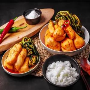 [담미로] 부재료까지100%국내산 여수파김치1kg+총각김치2kg (총3kg)