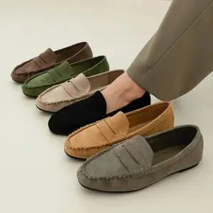 스웨이드 말랑 쿠션 드라이빙슈즈 데일리 여성 로퍼 단화