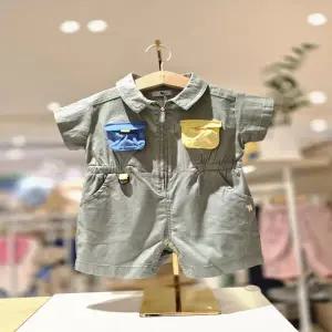 [블루독베이비 10] 26SS신상(KH)정글컬러매치점프수트(백일돌아기옷) 4631442204