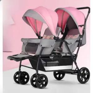 유모차 2인용 쌍둥이 앞뒤 유모카 트윈 연년생 더블