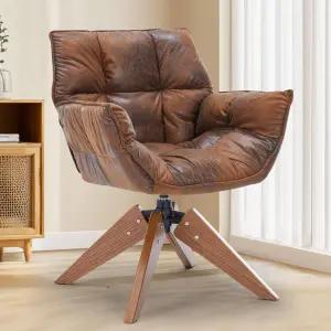 ZLHECTO 미드 센추리 액센트 의자 핫 스탬핑 천 책상 무휠 모던 아늑한 배니티 고급 및 마모 방지 암레스트