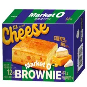 오리온 마켓오 브라우니 체다치즈 까망베르맛