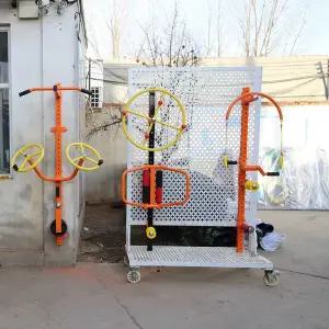 실내 랙 운동기 어깨회전 운동기구 휠 공원 스트레칭