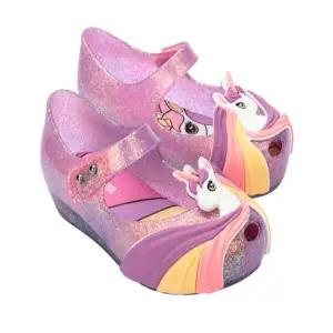 [토박스] (130-190mm) 미니멜리사 울트라걸 유니콘 베이비 핑크글리터 샌들 신발 MSKCG2TSUU11PGL